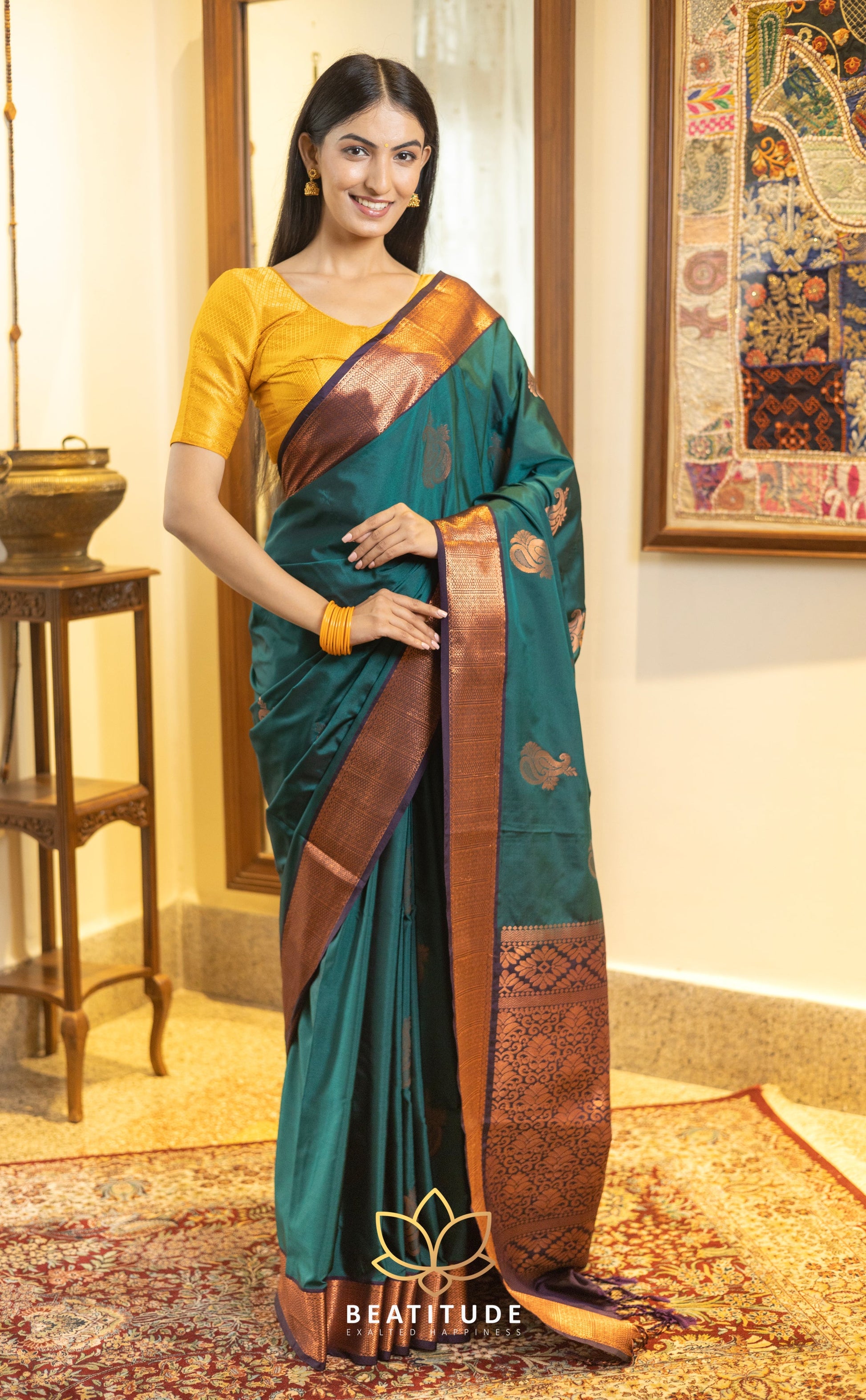 Blue Silk Cotton Saree