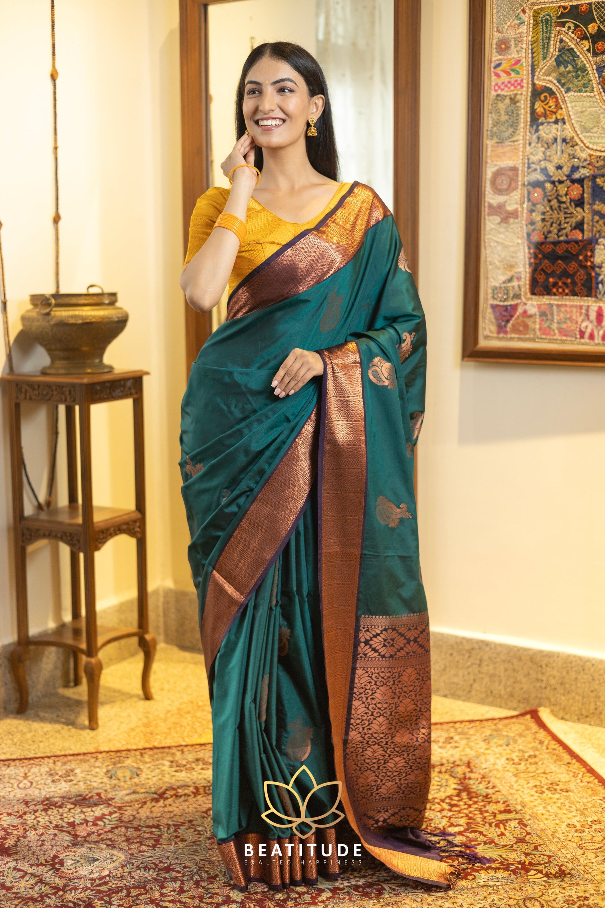 Blue Silk Cotton Saree